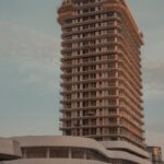 Exterior of a Tall Apartment Building