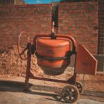 Orange Cement Mixer